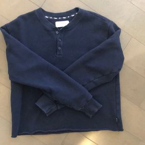 Tna cropped crew neck sweatshirt